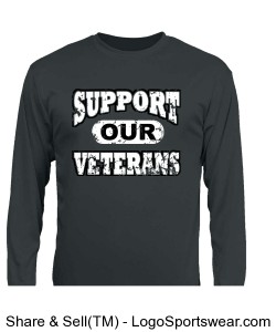 Support our Veterans long sleeve shirt by Prz Design Zoom